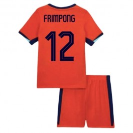 EM 2024 Nederland Frimpong 12 Hjemmedrakt Barn Fotballdrakter