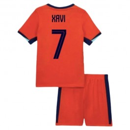 EM 2024 Nederland Xavi 7 Hjemmedrakt Barn Fotballdrakter