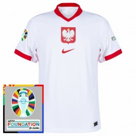 EM 2024 Polen Hjemmedrakt Fotballdrakter Patch