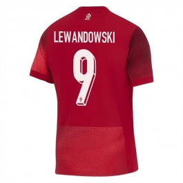 EM 2024 Polen Lewandowski 9 Bortedrakt Fotballdrakter