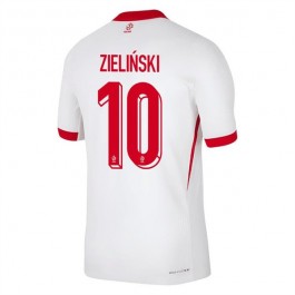 EM 2024 Polen Zieliński 10 Hjemmedrakt Fotballdrakter