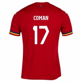 EM 2024 Romania Coman 17 Bortedrakt Fotballdrakter