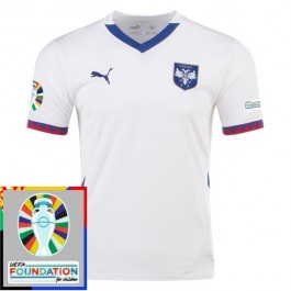 EM 2024 Serbia Bortedrakt Fotballdrakter Patch