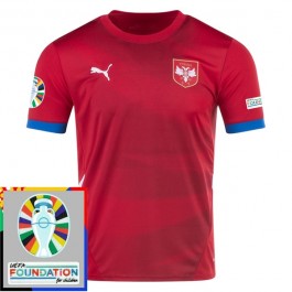 EM 2024 Serbia Hjemmedrakt Fotballdrakter Patch