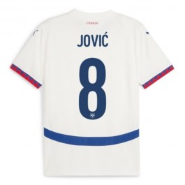 EM 2024 Serbia Jović 8 Bortedrakt Fotballdrakter