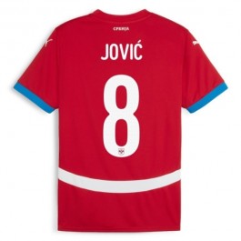 EM 2024 Serbia Jović 8 Hjemmedrakt Fotballdrakter