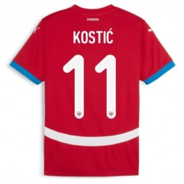 EM 2024 Serbia Kostić 11 Hjemmedrakt Fotballdrakter