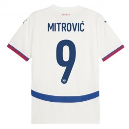 EM 2024 Serbia Mitrović 9 Bortedrakt Fotballdrakter
