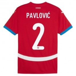 EM 2024 Serbia Pavlović 2 Hjemmedrakt Fotballdrakter