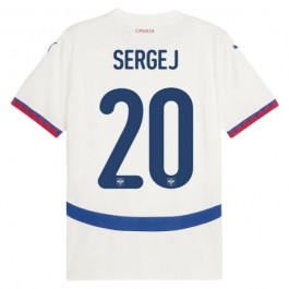 EM 2024 Serbia Sergej 20 Bortedrakt Fotballdrakter