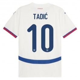 EM 2024 Serbia Tadić 10 Bortedrakt Fotballdrakter