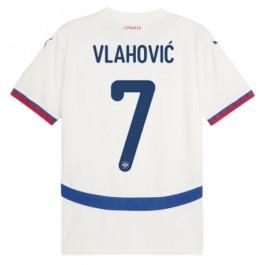 EM 2024 Serbia Vlahović 7 Bortedrakt Fotballdrakter