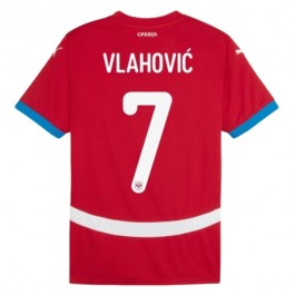 EM 2024 Serbia Vlahović 7 Hjemmedrakt Fotballdrakter
