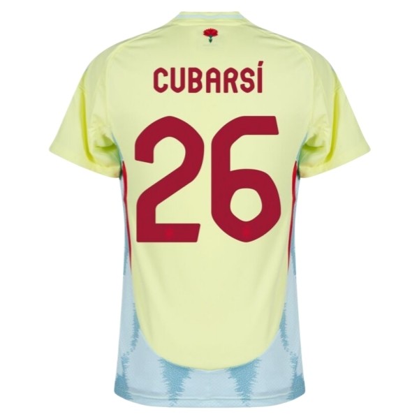 EM 2024 Spania Cubarsí 26 Bortedrakt Fotballdrakter EM 2024 Spania Cubarsí 26 Bortedrakt Fotballdrakter
