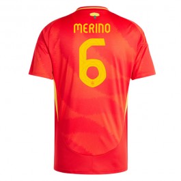 EM 2024 Spania Merino 6 Hjemmedrakt Fotballdrakter