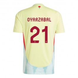 EM 2024 Spania Oyarzabal 21 Bortedrakt Fotballdrakter