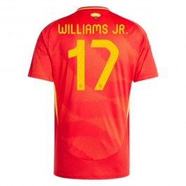 EM 2024 Spania Williams Jr. 17 Hjemmedrakt Fotballdrakter