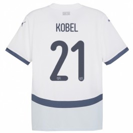EM 2024 Sveits Kobel 21 Bortedrakt Fotballdrakter