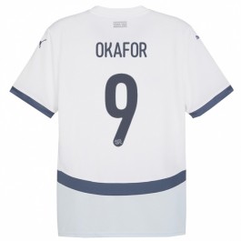 EM 2024 Sveits Okafor 9 Bortedrakt Fotballdrakter