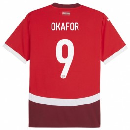 EM 2024 Sveits Okafor 9 Hjemmedrakt Fotballdrakter