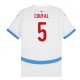EM 2024 Tsjekkia Coufal 5 Bortedrakt Fotballdrakter