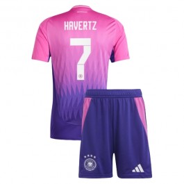 EM 2024 Tyskland Havertz 7 Bortedrakt Barn Fotballdrakter