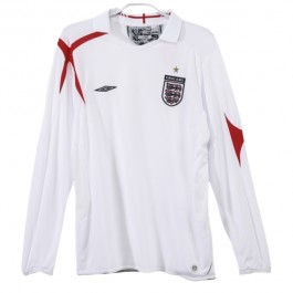 England Hjemmedrakt Retro 2006 L/S Fotballdrakter