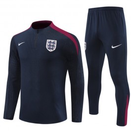 England Treningsdresser 2024-25 - 1-4 Zip Marineblå