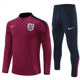 England Treningsdresser Barn 2024-25 - 1-4 Zip Rød