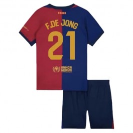FC Barcelona F.De Jong 21 Hjemmedrakt Barn 2024-2025 Fotballdrakter