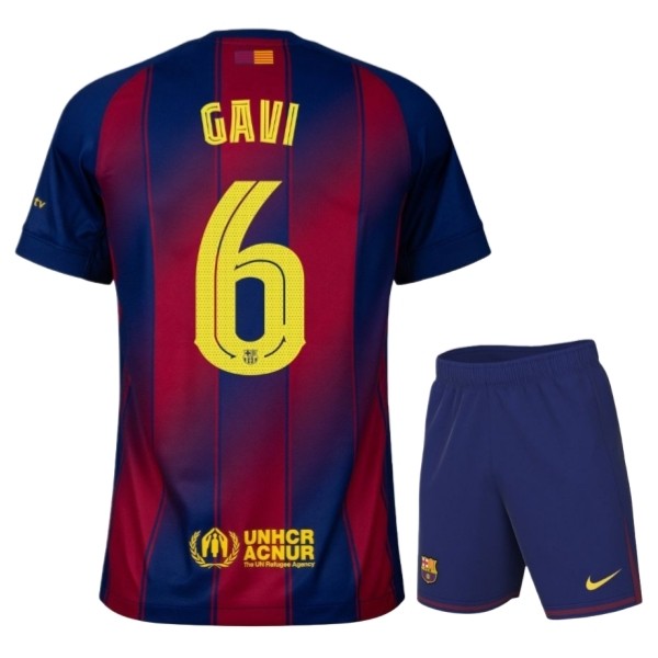FC Barcelona Gavi 6 Hjemmedraktsett Barn 2025-2026 Fotballdrakter FC Barcelona Gavi 6 Hjemmedraktsett Barn 2025-2026 Fotballdrakter