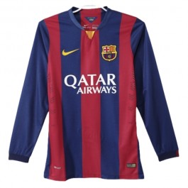 FC Barcelona Hjemmedrakt Retro 2014-2015 L/S Fotballdrakter