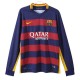 FC Barcelona Hjemmedrakt Retro 2015-2016 L/S Fotballdrakter