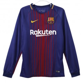 FC Barcelona Hjemmedrakt Retro 2017-2018 L/S Fotballdrakter
