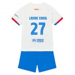 FC Barcelona Lamine Yamal 27 Bortedrakt Barn 2023-2024 Fotballdrakter