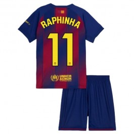 FC Barcelona Raphinha 11 Hjemmedraktsett Barn 2025-2026 Fotballdrakter