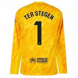 FC Barcelona Ter Stegen 1 Keeper Bortedrakt 2024-2025 L/S Fotballdrakter