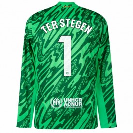 FC Barcelona Ter Stegen 1 Keeper Hjemmedrakt 2024-2025 L/S Fotballdrakter