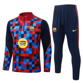 FC Barcelona Tracksuit Barn 2026-27 - 1-4 Zip Blå