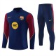 FC Barcelona Tracksuit Barn 2026-27 - 1-4 Zip Blå