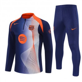 FC Barcelona Treningsdress Barn 2025-26 - 1-4 Zip Blå