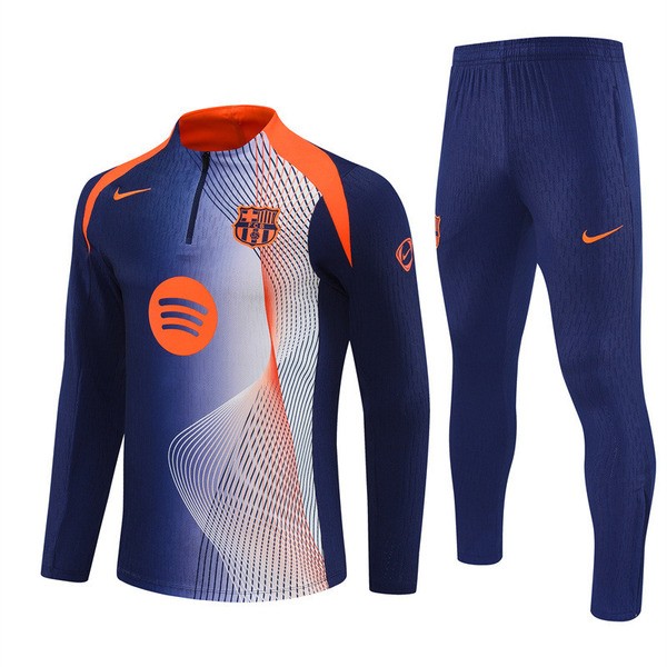 FC Barcelona Treningsdress Barn 2025-26 - 1-4 Zip Blå FC Barcelona Treningsdress Barn 2025-26 - 1-4 Zip Blå