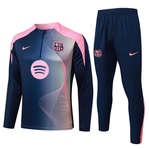 FC Barcelona Treningsdress Barn 2025-26 - 1-4 Zip Blå FC Barcelona Treningsdress Barn 2025-26 - 1-4 Zip Blå