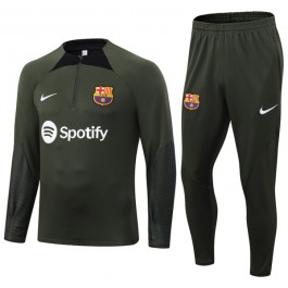 FC Barcelona Treningsdresser 2023-24 - 1-4 Zip Grønn