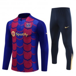 FC Barcelona Treningsdresser 2024-25 - 1-4 Zip Blå