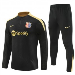 FC Barcelona Treningsdresser 2024-25 - 1-4 Zip Svart Gold