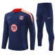 FC Barcelona Treningsdresser Barn 2024-25 - 1-4 Zip Dark Blå
