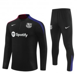 FC Barcelona Treningsdresser Barn 2024-25 - 1-4 Zip Svart