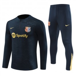 FC Barcelona Treningsdresser Barn 2024-25 - 1-4 Zip Svart