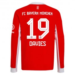 FC Bayern München Davies 19 Hjemmedrakt 2025-2026 L/S Fotballdrakter